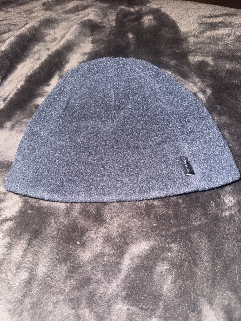POLARTEC Blue Polyester Beanie Knit Hat Winter Warm